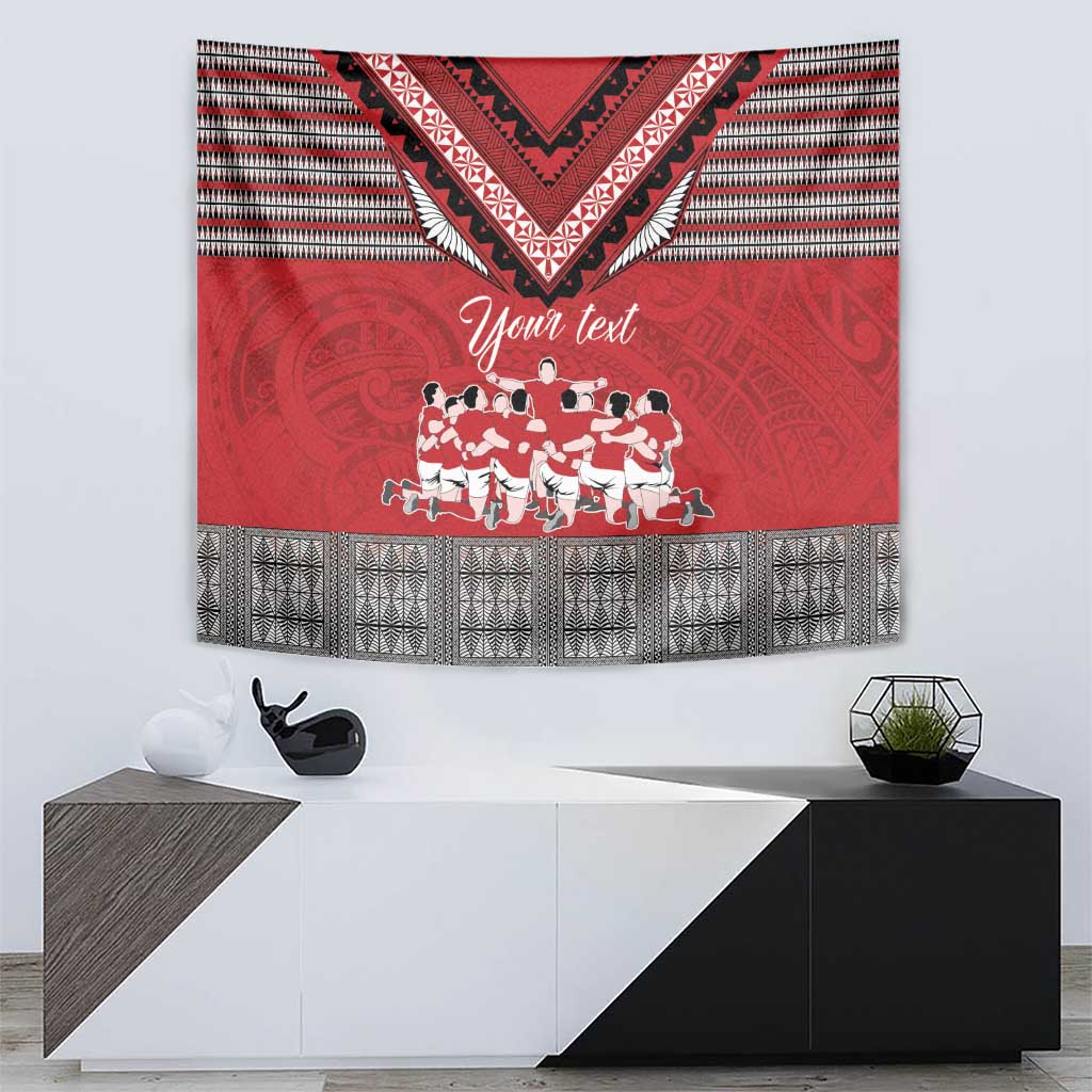 Personalised Tonga Rugby Pacific Tapestry Ikale Tahi Sipi Tau LT9 - Polynesian Pride