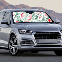 New Zealand Kowhaiwhai Christmas Auto Sun Shade Traditional Maori Koru Pattern LT9 - Polynesian Pride