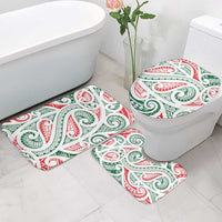 New Zealand Kowhaiwhai Christmas Bathroom Set Traditional Maori Koru Pattern LT9 - Polynesian Pride