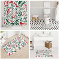 New Zealand Kowhaiwhai Christmas Bathroom Set Traditional Maori Koru Pattern LT9 - Polynesian Pride