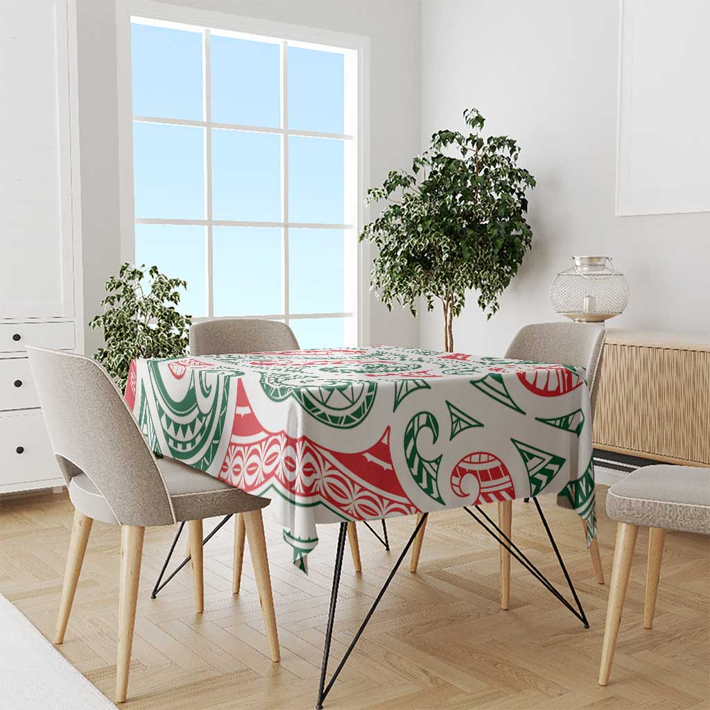 New Zealand Kowhaiwhai Christmas Tablecloth Traditional Maori Koru Pattern LT9 - Polynesian Pride