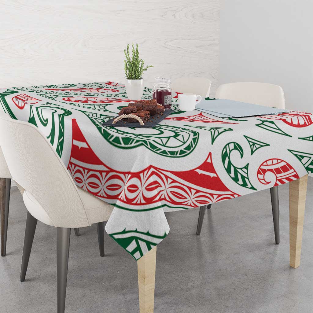 New Zealand Kowhaiwhai Christmas Tablecloth Traditional Maori Koru Pattern LT9 - Polynesian Pride