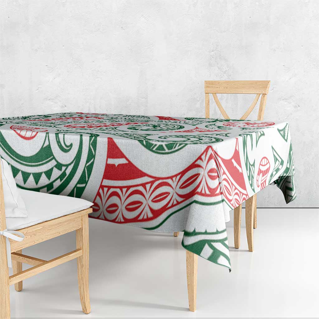 New Zealand Kowhaiwhai Christmas Tablecloth Traditional Maori Koru Pattern LT9 - Polynesian Pride