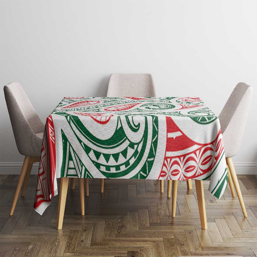 New Zealand Kowhaiwhai Christmas Tablecloth Traditional Maori Koru Pattern LT9 - Polynesian Pride