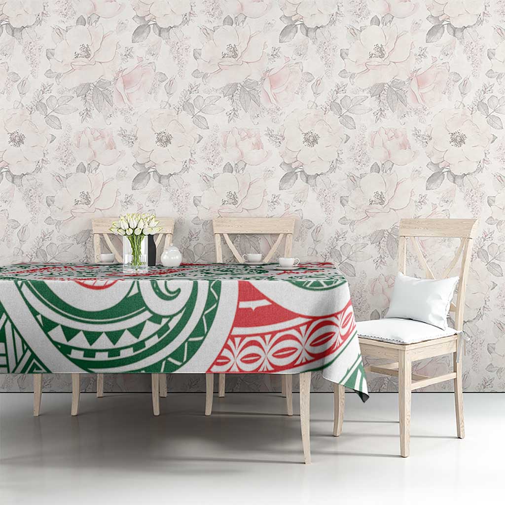New Zealand Kowhaiwhai Christmas Tablecloth Traditional Maori Koru Pattern LT9 - Polynesian Pride