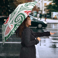 New Zealand Kowhaiwhai Christmas Umbrella Traditional Maori Koru Pattern LT9 - Polynesian Pride