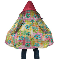 Hawaiian Palaka Cloak Hibiscus Palm Leaf Pattern LT9 Unisex Yellow - Polynesian Pride
