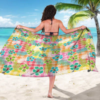 Hawaiian Palaka Sarong Hibiscus Palm Leaf Pattern LT9 - Polynesian Pride
