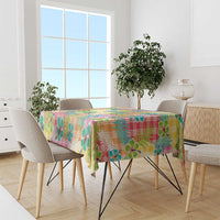 Hawaiian Palaka Tablecloth Hibiscus Palm Leaf Pattern LT9 - Polynesian Pride