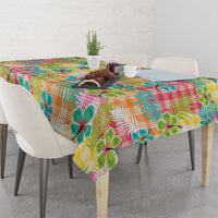 Hawaiian Palaka Tablecloth Hibiscus Palm Leaf Pattern LT9 - Polynesian Pride