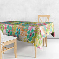 Hawaiian Palaka Tablecloth Hibiscus Palm Leaf Pattern LT9 - Polynesian Pride
