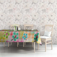 Hawaiian Palaka Tablecloth Hibiscus Palm Leaf Pattern LT9 - Polynesian Pride