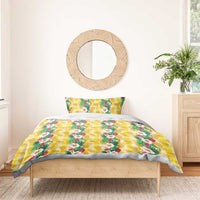Hawaiian Palaka Bedding Set Hibiscus Pineapple Lei LT9 - Polynesian Pride