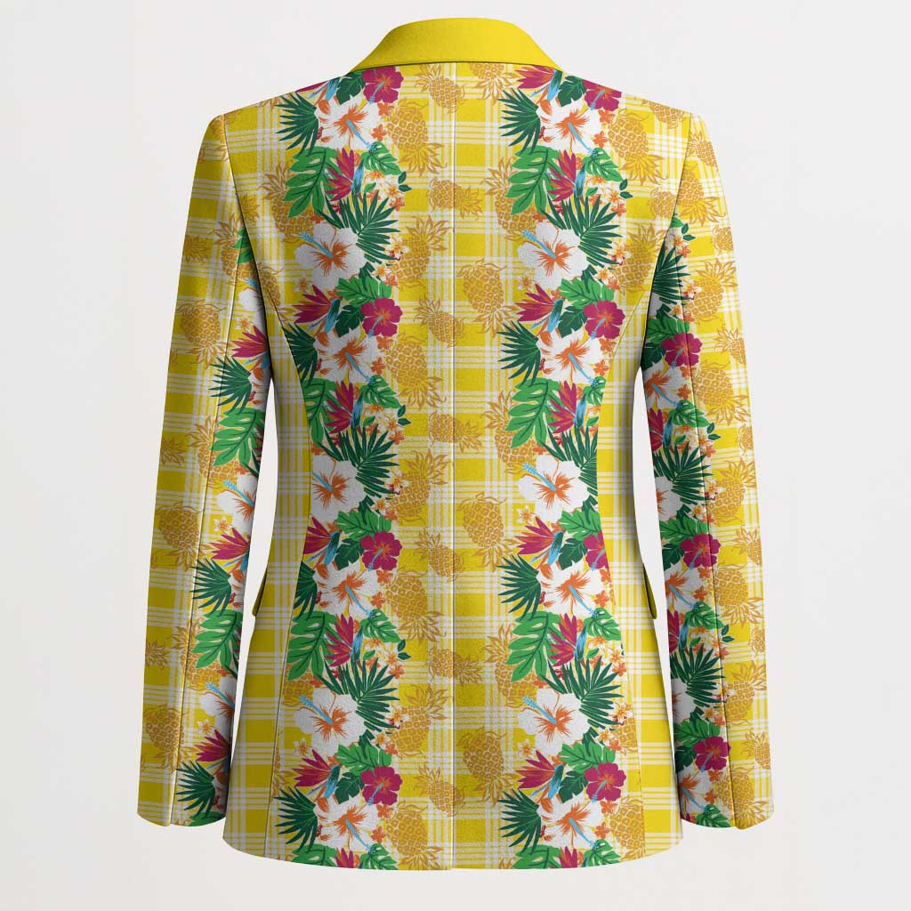 Hawaiian Palaka Blazer Hibiscus Pineapple Lei LT9 - Polynesian Pride