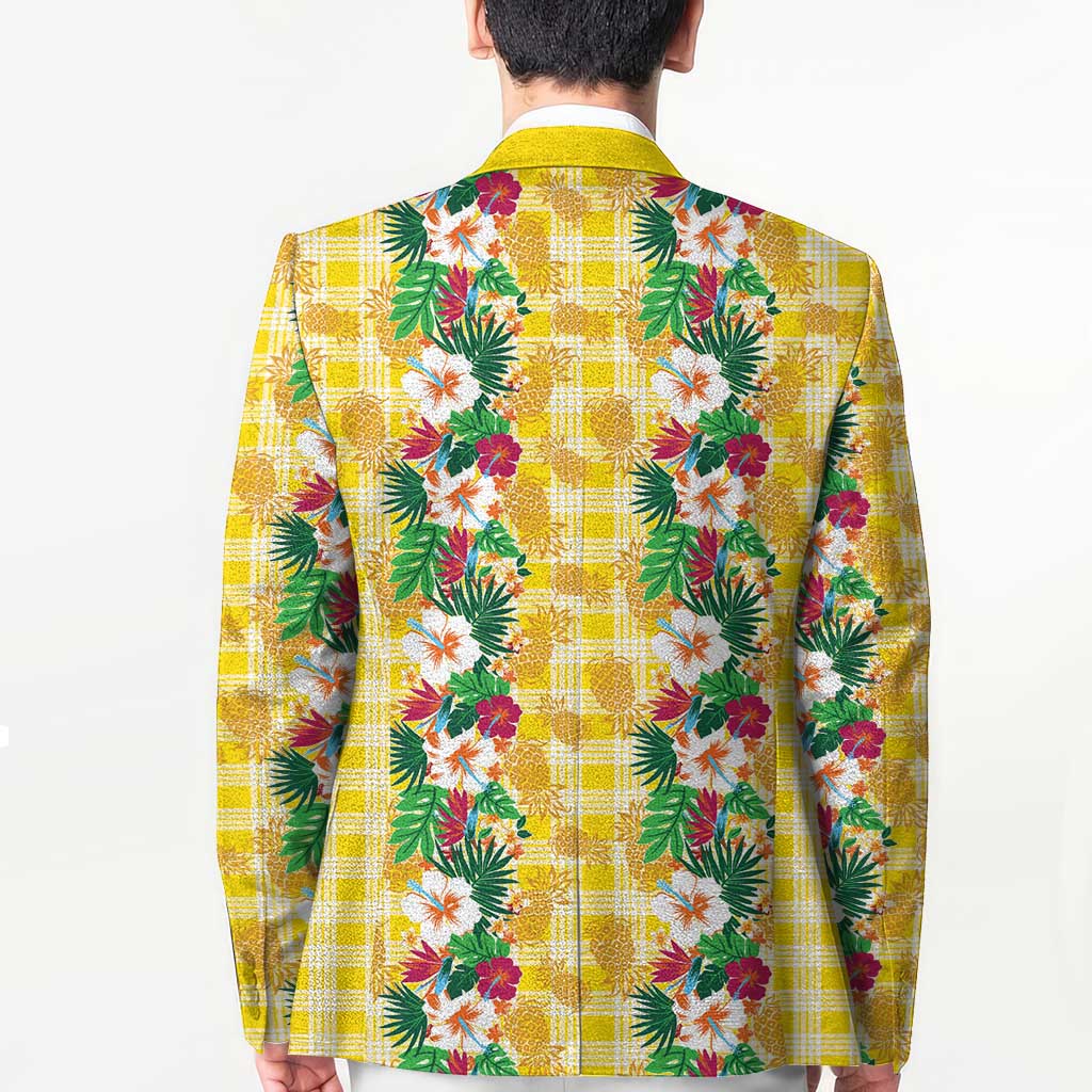 Hawaiian Palaka Blazer Hibiscus Pineapple Lei LT9 - Polynesian Pride