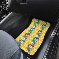 Hawaiian Palaka Car Mats Hibiscus Pineapple Lei LT9 - Polynesian Pride