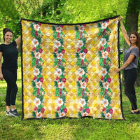 Hawaiian Palaka Quilt Hibiscus Pineapple Lei LT9 - Polynesian Pride