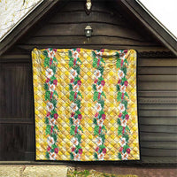 Hawaiian Palaka Quilt Hibiscus Pineapple Lei LT9 - Polynesian Pride