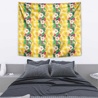 Hawaiian Palaka Tapestry Hibiscus Pineapple Lei LT9 - Polynesian Pride