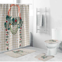 Brown Hawaiian Palaka Bathroom Set Kukui Nut Money Lei LT9 Bathroom Set (4 pcs) Brown - Polynesian Pride