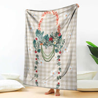 Brown Hawaiian Palaka Blanket Kukui Nut Money Lei LT9 - Polynesian Pride