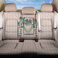 Peach Hawaiian Palaka Back Car Seat Cover Kukui Nut Money Lei LT9 One Size Peach - Polynesian Pride