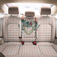 Peach Hawaiian Palaka Back Car Seat Cover Kukui Nut Money Lei LT9 - Polynesian Pride