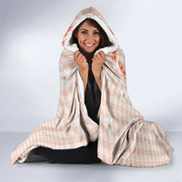 Peach Hawaiian Palaka Hooded Blanket Kukui Nut Money Lei LT9 - Polynesian Pride