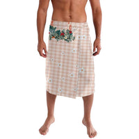 Peach Hawaiian Palaka Lavalava Kukui Nut Money Lei LT9 Peach - Polynesian Pride
