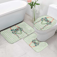 Sage Green Hawaiian Palaka Bathroom Set Kukui Nut Money Lei LT9 - Polynesian Pride