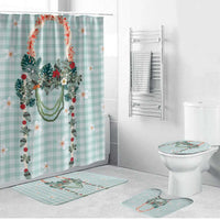 Turquoise Hawaiian Palaka Bathroom Set Kukui Nut Money Lei LT9 Bathroom Set (4 pcs) Turquoise - Polynesian Pride