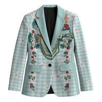 Turquoise Hawaiian Palaka Blazer Kukui Nut Money Lei LT9 Unisex Turquoise - Polynesian Pride