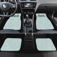 Turquoise Hawaiian Palaka Car Mats Kukui Nut Money Lei LT9 Set 4pcs Turquoise - Polynesian Pride