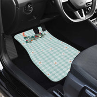 Turquoise Hawaiian Palaka Car Mats Kukui Nut Money Lei LT9 - Polynesian Pride