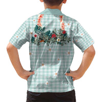 Turquoise Hawaiian Palaka Hawaiian Shirt Kukui Nut Money Lei LT9 - Polynesian Pride