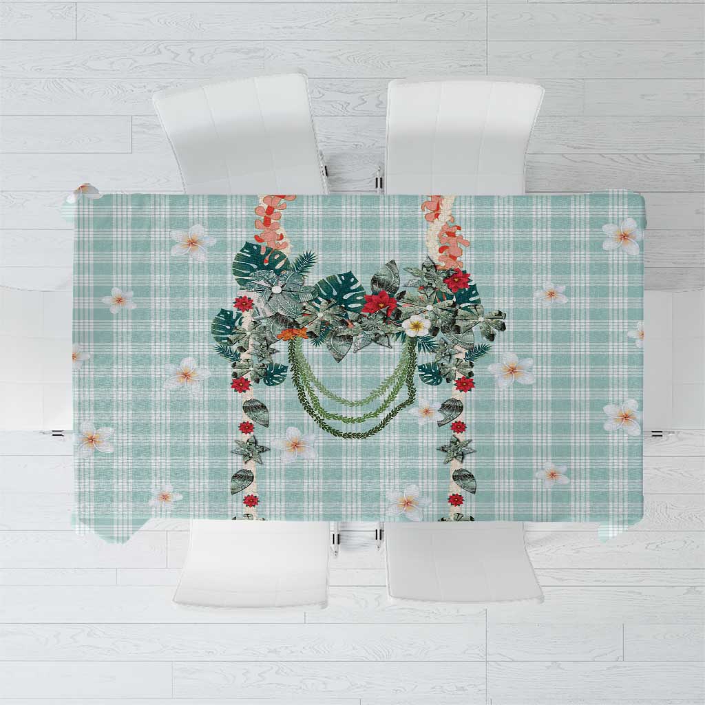 Turquoise Hawaiian Palaka Tablecloth Kukui Nut Money Lei LT9 Turquoise - Polynesian Pride