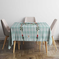Turquoise Hawaiian Palaka Tablecloth Kukui Nut Money Lei LT9 - Polynesian Pride