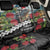 Meri Kirihimete Tuatara Back Car Seat Cover New Zealand Fern with Puhutukawa Flowers