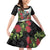 Meri Kirihimete Tuatara Family Matching Off Shoulder Short Dress and Hawaiian Shirt New Zealand Fern with Puhutukawa Flowers