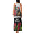 Meri Kirihimete Tuatara Family Matching Tank Maxi Dress and Hawaiian Shirt New Zealand Fern with Puhutukawa Flowers