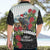 Meri Kirihimete Tuatara Hawaiian Shirt New Zealand Fern with Puhutukawa Flowers