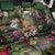 Meri Kirihimete Kakapo Santa Back Car Seat Cover Merry Christmas with Tropical Vibe