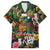 Meri Kirihimete Kakapo Santa Family Matching Short Sleeve Bodycon Dress and Hawaiian Shirt Merry Christmas with Tropical Vibe