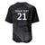 New Zealand Cricket Custom Baseball Jersey Potae Pango Black Fern Pattern