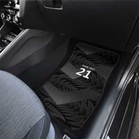 New Zealand Cricket Custom Car Mats Potae Pango Black Fern Pattern LT9 - Polynesian Pride