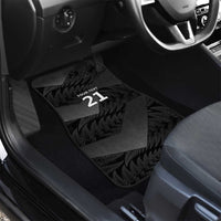 New Zealand Cricket Custom Car Mats Potae Pango Black Fern Pattern LT9 - Polynesian Pride