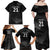 New Zealand Cricket Custom Family Matching Off Shoulder Maxi Dress and Hawaiian Shirt Potae Pango Black Fern Pattern