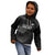 New Zealand Cricket Custom Kid Hoodie Potae Pango Black Fern Pattern