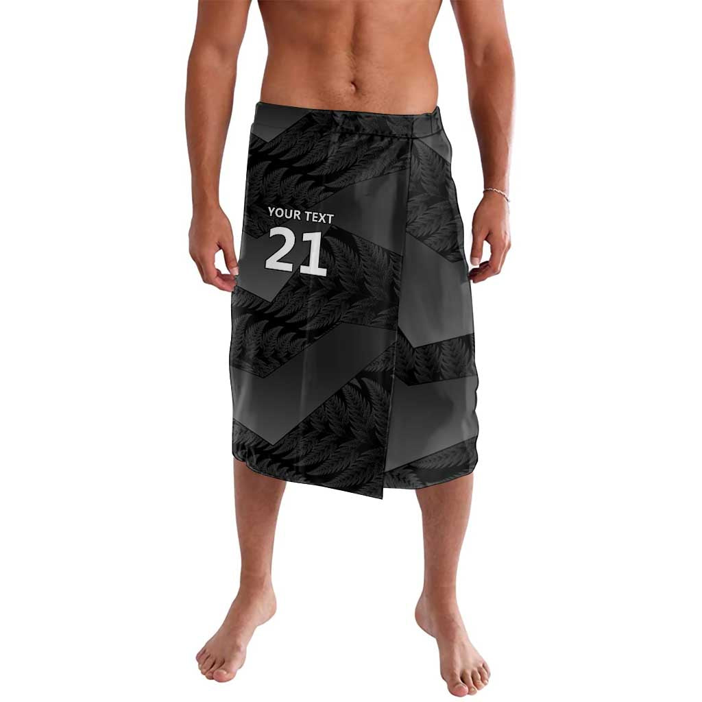 New Zealand Cricket Custom Lavalava Potae Pango Black Fern Pattern LT9 Black - Polynesian Pride