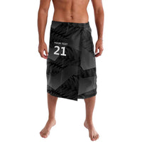 New Zealand Cricket Custom Lavalava Potae Pango Black Fern Pattern LT9 Black - Polynesian Pride